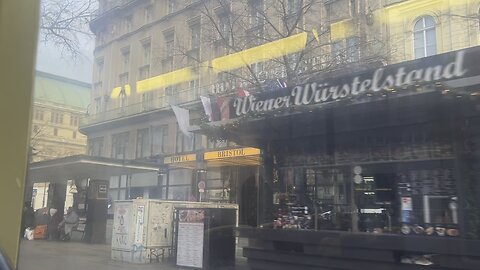 Riding the tram in Vienna