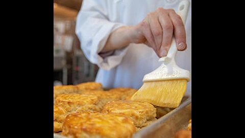 reviewing HARDEES chicken biscuit!