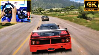 FORZA HORIZON 5 Steering Wheel G29 GAMEPLAY - FERRARI F40 COMPETIZIONE 1989