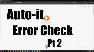 Autoit: Error checking Part 2