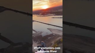 I fly Paramotors over the Arkansas River