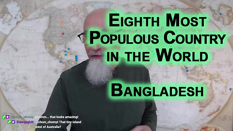 Finding the Eighth Most Populous Country in the World on a Map: Bangladesh [ASMR]