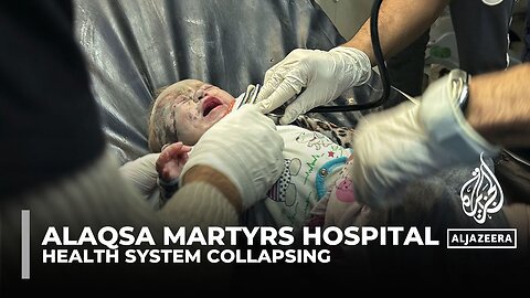 Collapsing health system: injured children taken to al Aqsa Martyrs hospital