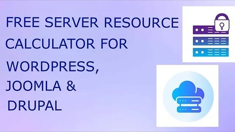 Free server resource calculator for WordPress, Joomla, and Drupal. What RAM and CPU is required?