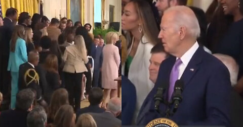 Women's Basketball Player Collapses as Biden Speaks During White House Event