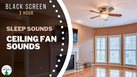Ceiling Fan Sounds for Sleeping | Black Screen