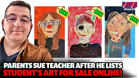 Parents sue teacher after he lists student's art for sale online