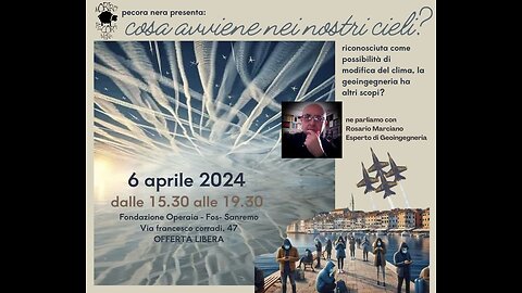 Conferenza Sanremo - 6 Aprile 2024 - Relatore: Rosario Marcianò