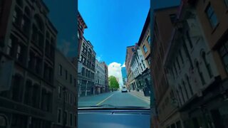 Driving downtown Halifax Nova Scotia