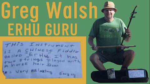 👨🏼 Greg C. Walsh II 🎻 ERHU GURU 🎶 LIVE MUSIC in Detroit 🚗 Horse Hair Bow🐎 Python Skin Resonator Box🐍