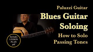 Blues Riffs Guitar Lesson for Beginners [Passing Tones Doublestops]