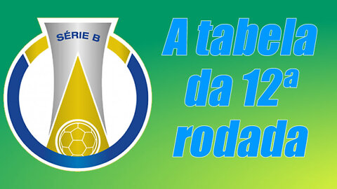 Os jogos da 12ª rodada da Série B