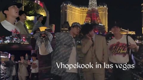 jhope's mini vlog with taehyung & jungkook Vhopekook in las vegas