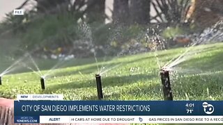 City of San Diego implements water restrictions