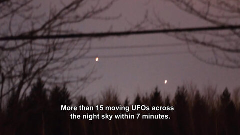 Swarm of UFOs over Quebec