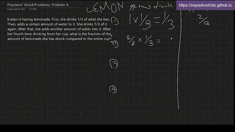 Fractions Word Problems: Problem 4