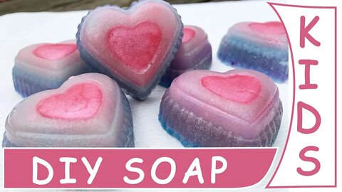 DIY KIDS Soap ❤️How To Make Kids Sugar Scub Soap without Lye