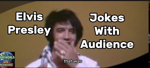 Elvis jokes with live audience