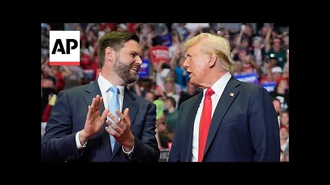 Trump holds first rally after assassination attempt with new running mate JD Vance