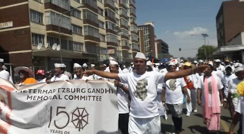 SOUTH AFRICA - Durban - Mahatma Gandhi peace walk (Videos) (HY3)