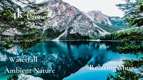 Beautiful Ambient Nature Video, 4k Drone, Music for Reading, Studying, Productivity, Relaxing Music