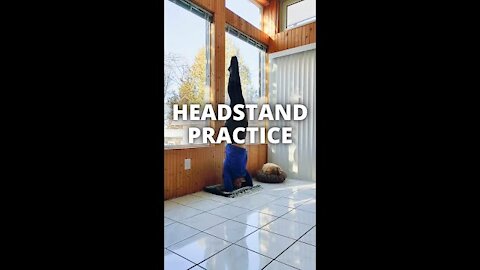 Headstand Practice __ Yoga Inspiration __ #shorts