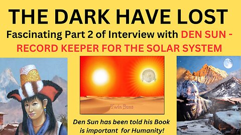 THE DARK HAVE LOST - INTERVIEW WITH DEN SUN,RECORD KEEPER FOR THE SOLAR SYSTEM PART 2