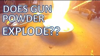 Does Gun Powder Explode???