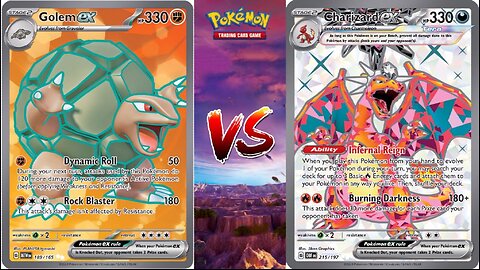 Pokemon TCG Live Golem EX Claydol VS Charizard EX Arceus VSTAR!!