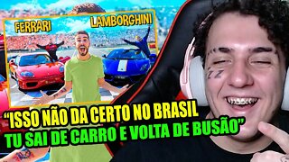 Ferrari Vs Lamborghini - Vencedor Fica Com o Carro | BALIAN | Léo Muriel React