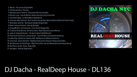 DJ Dacha - RealDeep House - DL136 (Real House Music DJ Mix)