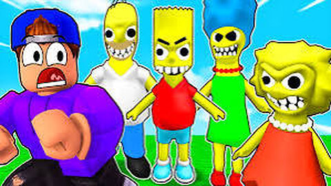 Roblox survive the cursed hungry Simpsons?!