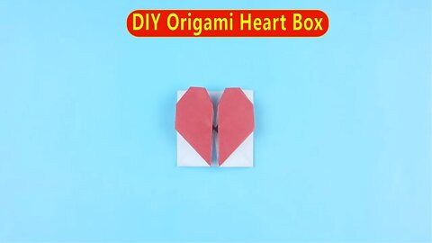 Origami Heart Box & Envelope with Love Message - Pop-Up Heart