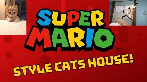 Mario Bros' Game Style Cat House