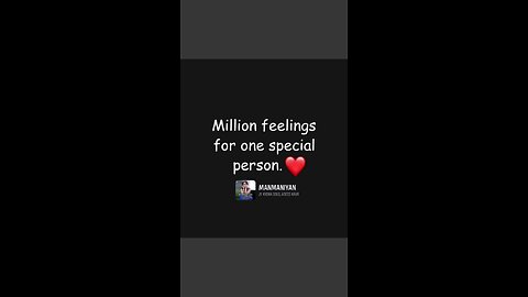 million feelings for one special person ? ❤️ #status