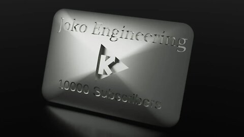 SolidWorks Play Button for 10,000 Subscribers |JOKO ENGINEERING|