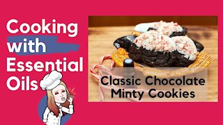 Chocolate Minty Cookies with Essential Oils