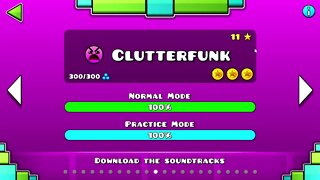 Geometry Dash - Clutterfunk All Coins!