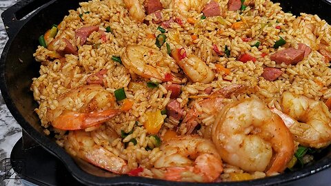 How to Cook Perfect Shrimp and Sausage Rice in Just 1 Pan