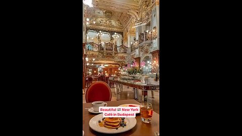 beautiful 🇭🇺 New York Cafe in Budapest #budapest #cafe