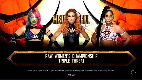 WWE Hell in a Cell 2022 Belair vs Asuka vs Lynch for the WWE Raw Women's Title