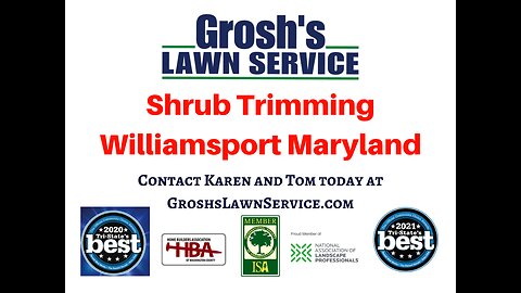 Shrub Trimming Williamsport Maryland Landscape Company