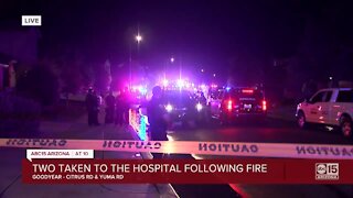 Two injured in Goodyear house fire