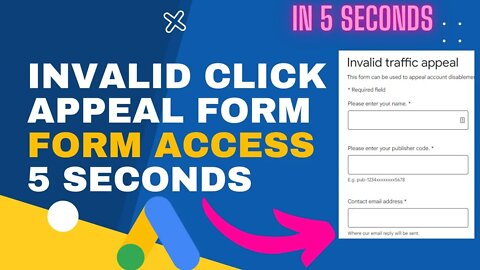 How To Get Google AdSense Invalid Click Activity Form, Invalid Traffic Appeal