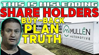 MULN Stock 🚨 SHAREHOLDERS ARE BEING MISLEAD ABOUT THE BUY BACK PLAN | THE TRUTH #mulnstock