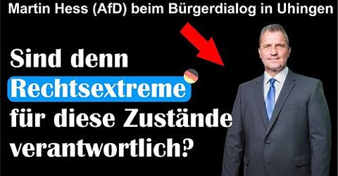 Martin Hess (AfD) bei Bürgerdialog in Höchstform