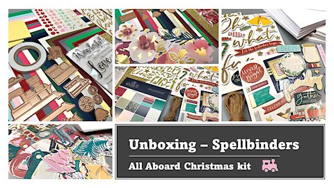 UNBOXING Spellbinders All Aboard Christmas kit
