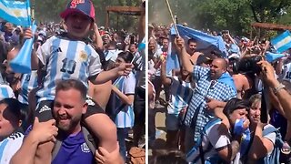 Argentina fans live celebration of World Cup victory