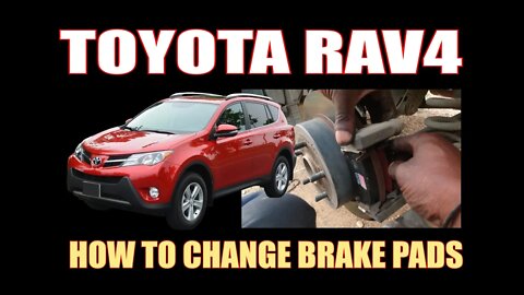 TOYOTA ( RAV4 ) - HOW TO INSTALL REAR BRAKE PADS