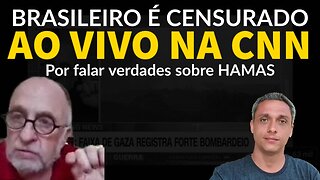 Vergonha! CNN corta brasileiro do ar ao vivo por dizer as verdades sobre HAMAS